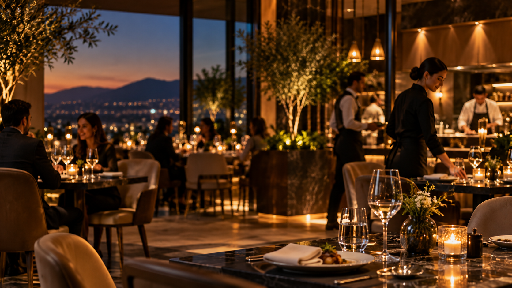 Premium restaurant service environment